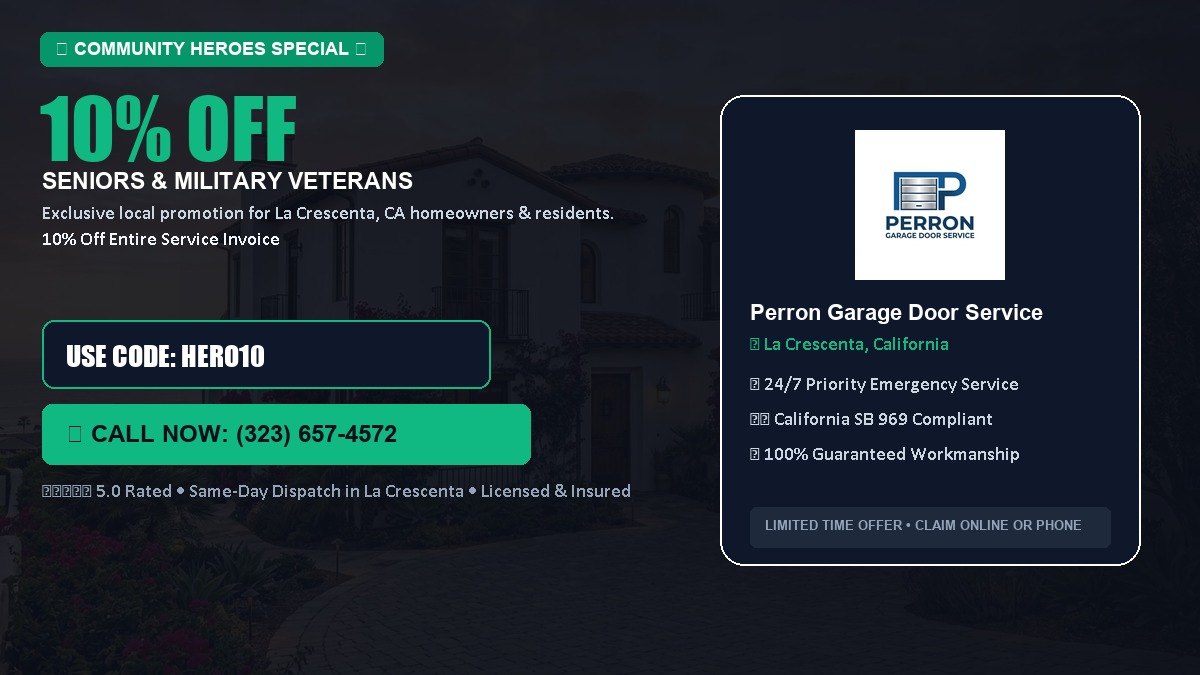 10% OFF Senior Citizens (65+) & Military / Veteran Community Discount in La Crescenta, CA